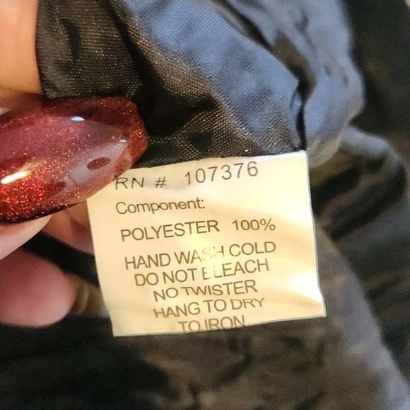 Vintage 90s Black Velvet Sequins Beaded Broomstick Skirt 1990s Whimsigoth Large - Picture 10 of 13